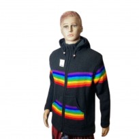 rainbow-with-black-yak-wool-outerwear-vibrant-unisex-winter-jacket