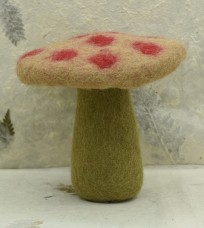 handmade-needle-felted-mushroom-ornament-whimsical-wool-toadstool-decor