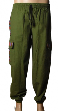 unisex-olive-green-bhutani-cargo-harem-pants