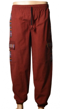 unisex-maroon-bhutani-cargo-harem-pants